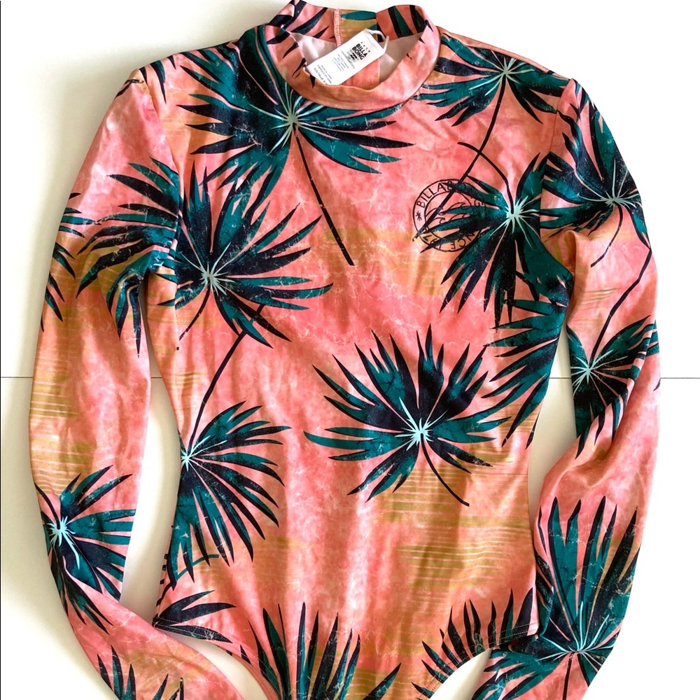 Billabong Long Sleeve Bathing Suit & Rash Guard